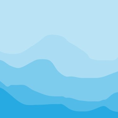 Su Dalgası Arkaplan Tasarımı, Soyut Mavi Okyanus Duvar Şablonu