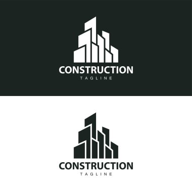 Modern Şehir İnşaat Logosu Tasarımı, Lüks ve Basit Şehir Mimarisi