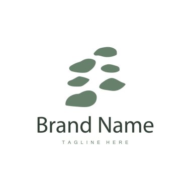 Taş Vektör Logosu, Taş Tasarım Dengesi Kilometre Taşı Taşı Taşı Taşı Sembol İllüstrasyonu