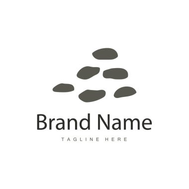 Taş Vektör Logosu, Taş Tasarım Dengesi Kilometre Taşı Taşı Taşı Taşı Sembol İllüstrasyonu