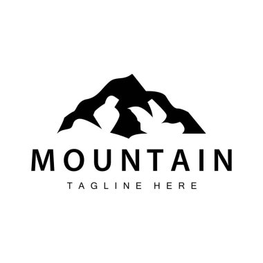 Dağ Logosu Basit Tasarım Macera Modeli Modeli Manzarası Basit Modern Marka Ürün İşletmesi