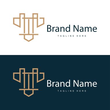 Alfabe harfi t logosu basit ürün şablonu dizayn et