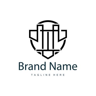 Alfabe harfi t logosu basit ürün şablonu dizayn et