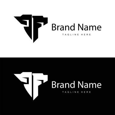 Alfabe harfi t logosu basit ürün şablonu dizayn et