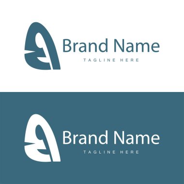 Basit stili olan bir logo. Lüks bir ürün markasının tasviri