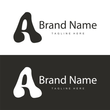 Basit stili olan bir logo. Lüks bir ürün markasının tasviri