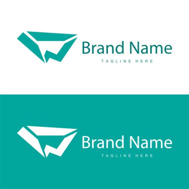 Basit tarzda W harfi logosu Lüks ürün markası tasviri