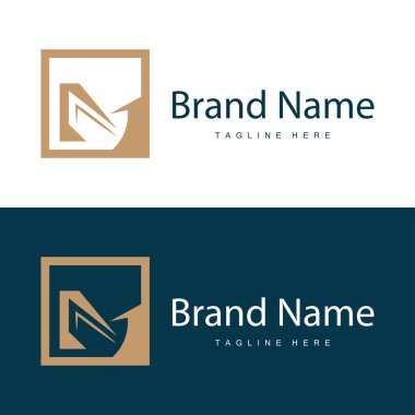 Basit tarzda M harfi logosu Lüks ürün markası örnekleme