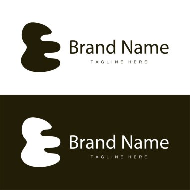 Basit tarzda E harfi logosu Lüks ürün markası örnekleme