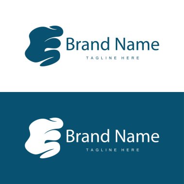 Basit tarzda E harfi logosu Lüks ürün markası örnekleme