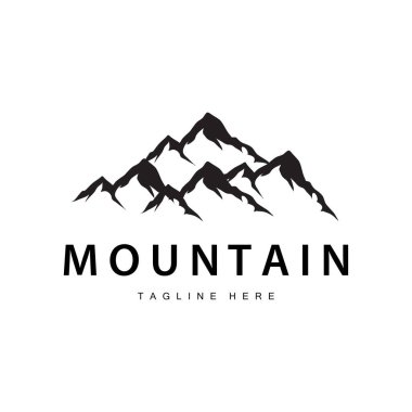 Dağ Logosu, Dağ Macerası Simple Modern Style Vector Model Şirket ve Ürün Markası Tasarımı