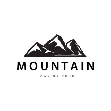 Dağ Logosu, Dağ Macerası Simple Modern Style Vector Model Şirket ve Ürün Markası Tasarımı