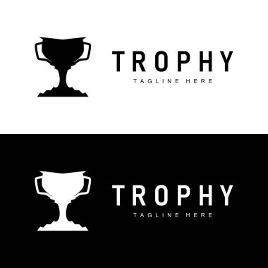 Şampiyonluk Kupası Logosu İllüstrasyon Ödülü Kazanan Şablon Tasarımı