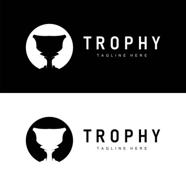 Şampiyonluk Kupası Logosu İllüstrasyon Ödülü Kazanan Şablon Tasarımı