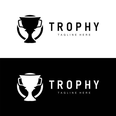 Şampiyonluk Kupası Logosu İllüstrasyon Ödülü Kazanan Şablon Tasarımı