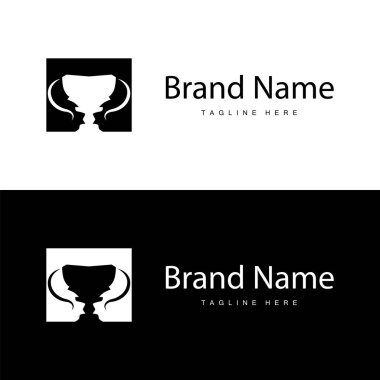 Şampiyonluk Kupası Logosu İllüstrasyon Ödülü Kazanan Şablon Tasarımı