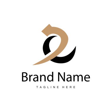 Basit tarzda E harfi logosu Lüks ürün markası örnekleme