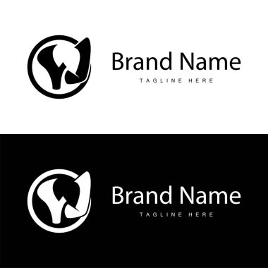 Basit tarzda W harfi logosu Lüks ürün markası tasviri