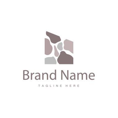 Taş Vektör Logosu, Taş Tasarım Dengesi Kilometre Taşı Taşı Taşı Taşı Sembol İllüstrasyonu