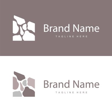 Taş Vektör Logosu, Taş Tasarım Dengesi Kilometre Taşı Taşı Taşı Taşı Sembol İllüstrasyonu