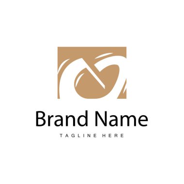 Minimalist tasarım harfi ilk m illüstrasyonu m logosu marka şablonu için basit