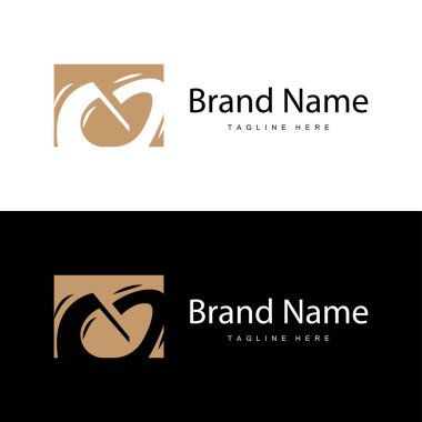 Minimalist tasarım harfi ilk m illüstrasyonu m logosu marka şablonu için basit