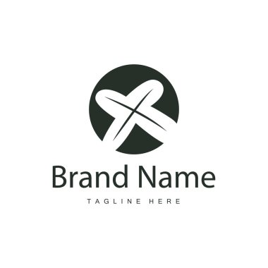 Basit ve minimalist alfabe dizayn kavramına sahip ilk logo harfi X