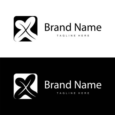 Basit ve minimalist alfabe dizayn kavramına sahip ilk logo harfi X