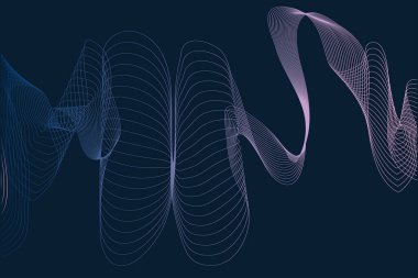 arkaplan soyut dinamik ses dalgası basit renkli pankart illüstrasyon şablonu