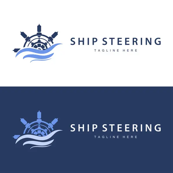 Geminin direksiyon logosu ve siluet sembolü olan basit deniz aracı tasarımı