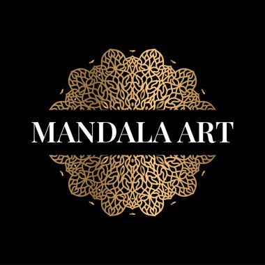Mandala sanatı basit konsept tasarımı dekoratif sanat çiçeği mandala basit vektör ayartması