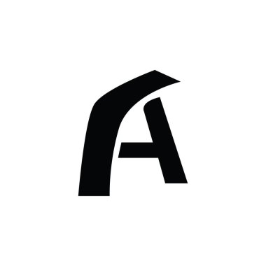 harf logo illüstrasyon tasarımı kavramı alfabe harfi minimalist basit modern şablon sembolü ürün ve iş