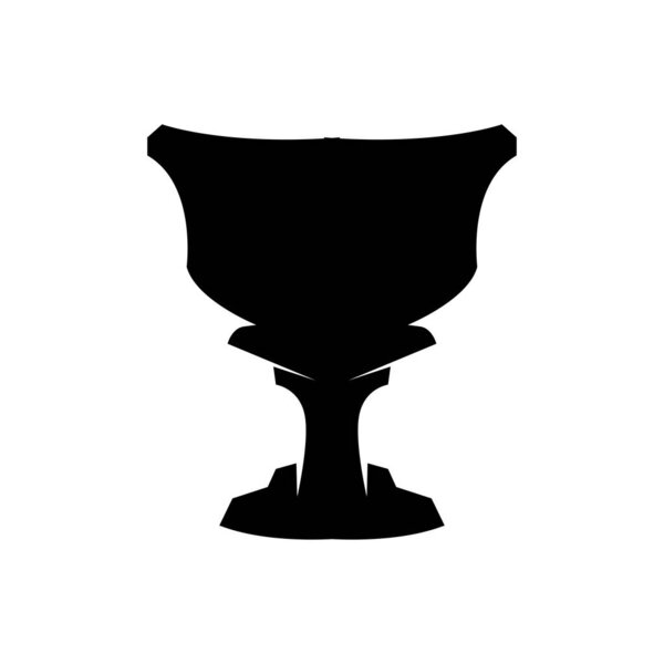 Championship Cup Trophy Logo Illustration Award Winner Template Design