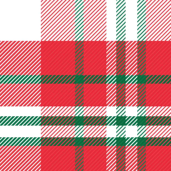 Patrón Tradicional Cuadros Navidad Tartán Rojo Verde Festivo Para Temporada Vector De Stock