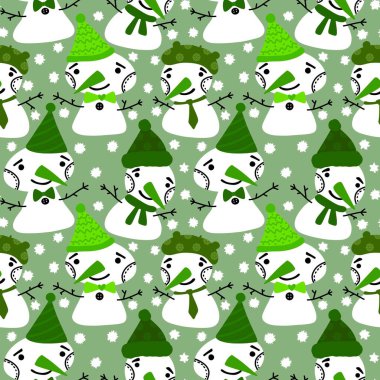 Noel kardan adam havuç, eşarp ve şapka desenli ambalaj kağıdı, Noel aksesuarları, çocuklar, kumaşlar, çarşaflar ve ambalajlar. Yüksek kaliteli illüstrasyon