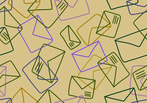 Cartoon Geometrischen Umschlag Nahtlose Buchstaben Muster Für Stoffe Und Textilien — Stockfoto