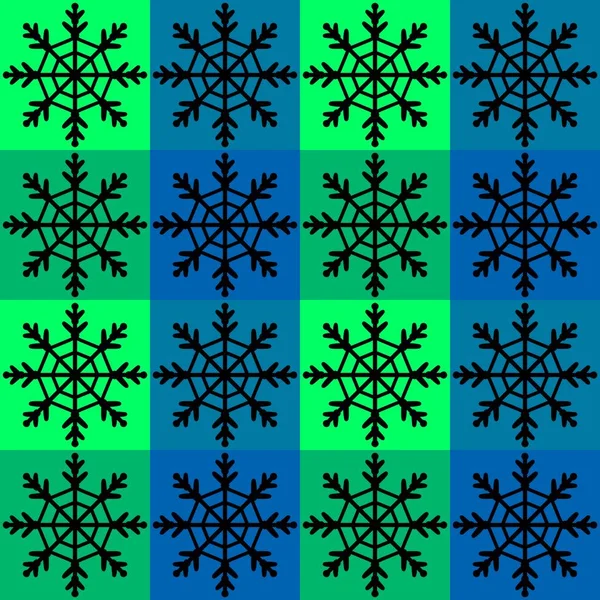 Padrão Flocos Neve Noel Sem Costura Inverno Para Tecidos Papel — Fotografia de Stock