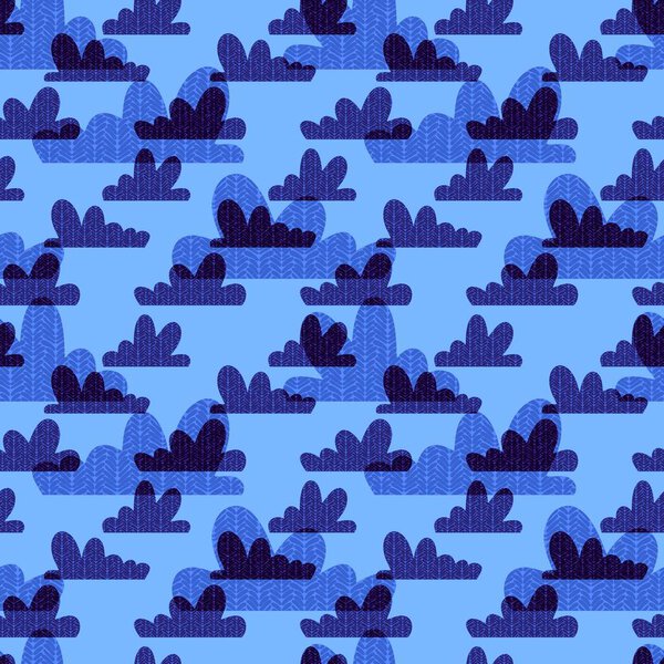 Карикатурный градиент бесшовный кавайские облака рисунок для упаковки бумаги и тканей и постельного белья и упаковки и детской одежды печать. Высокое качество иллюстрации
