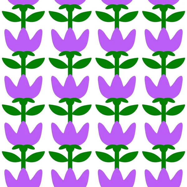 Abstracte Bloemen Naadloze Bloemstrepen Patroon Voor Het Inpakken Van Papier — Stockfoto