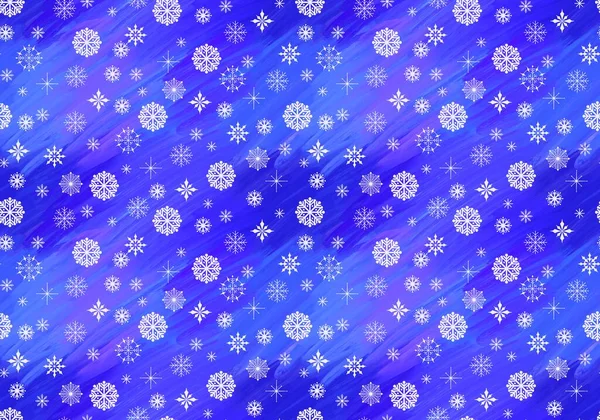 Χειμώνας Απρόσκοπτη Noel Νιφάδες Χιονιού Μοτίβο Για Υφάσματα Και Χαρτί — Φωτογραφία Αρχείου