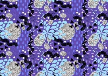 Abstract floral seamless ethnic ornaments pattern for fabrics and wrapping paper and clothes print and kids accessories and study notebooks. High quality illustration