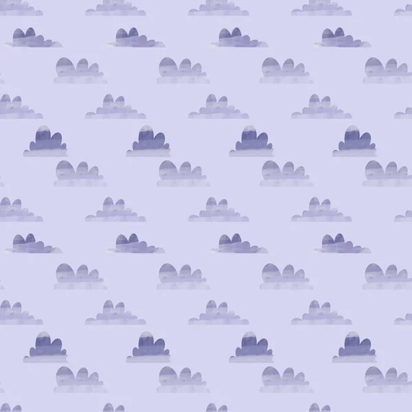 Абстрактные Облака Бесшовный Рисунок Краски Упаковки Бумаги Тканей Постельного Белья — стоковое фото