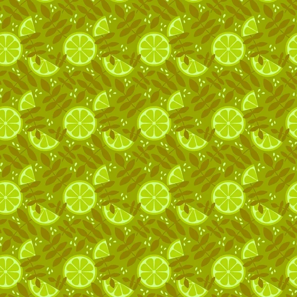 Citrus Summer Seamless Fruit Pattern Wrapping Paper Fabrics Linens Packaging — Stock Photo, Image