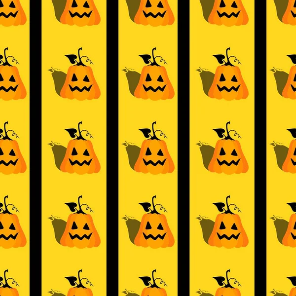 Halloween Seamless Pumpkins Pattern Fabrics Wrapping Paper Clothes Print Notebooks — Fotografia de Stock