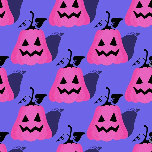 Halloween Seamless Pumpkins Pattern Fabrics Wrapping Paper Clothes Print Notebooks — Foto Stock
