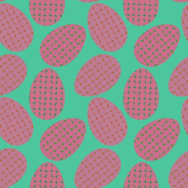 Easter eggs seamless spring pattern for kids clothes print and accessories and notebooks and wrapping paper and fabrics and kitchen. High quality illustration