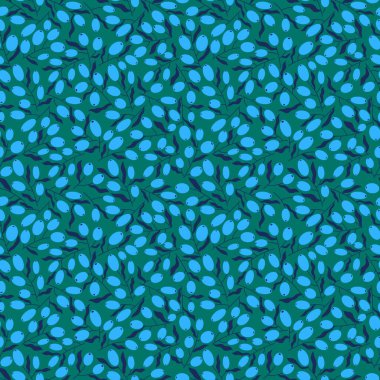 Kağıt, kumaş, çarşaf, çocuk giysisi baskısı, bahar ambalajı ve mutfak tekstili için meyvesiz böğürtlen ve dal deseni. Yüksek kaliteli illüstrasyon