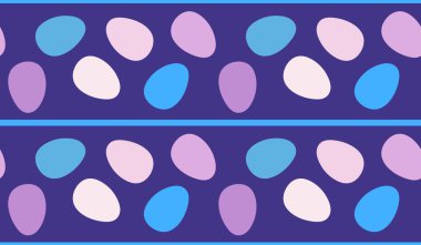 Easter eggs seamless spring pattern for kids clothes print and accessories and notebooks and wrapping paper and fabrics and kitchen. High quality illustration