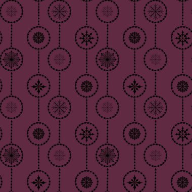 Kağıt, kumaş, çarşaf, çocuk giysisi baskısı, Noel paketi ve Noel hediye kutusu için kusursuz kar taneleri deseni. Yüksek kaliteli illüstrasyon