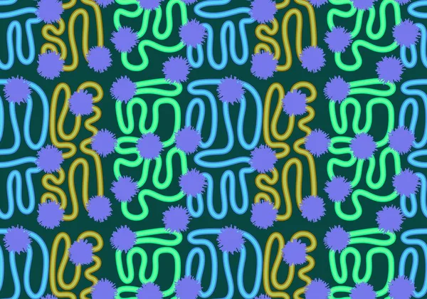 Çizgi Film Şeritleri Pürüzsüz Kabarık Nesneler Kağıt Kumaş Kumaş Kumaşları — Stok fotoğraf